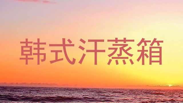 韩式汗蒸箱