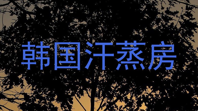 韩国汗蒸房