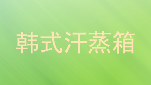 韩式汗蒸箱