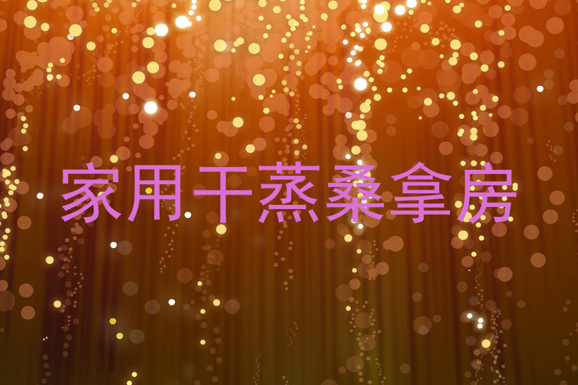 家用干蒸桑拿房