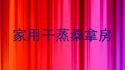 家用干蒸桑拿房