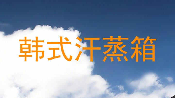韩式汗蒸箱