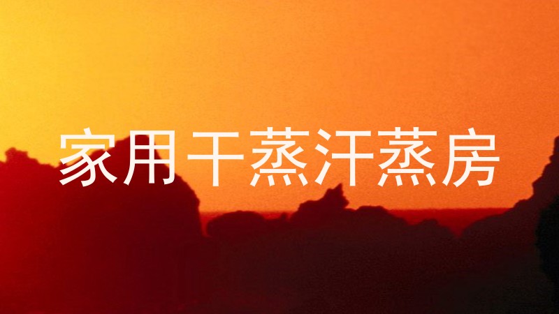 家用干蒸汗蒸房