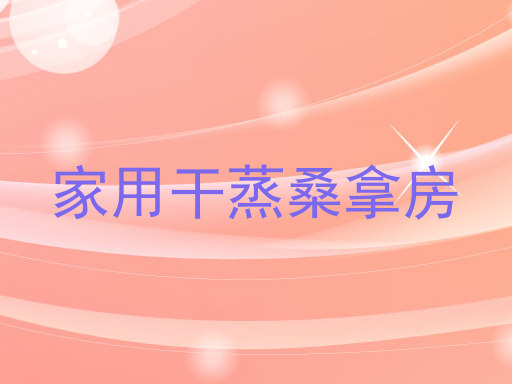 家用干蒸桑拿房