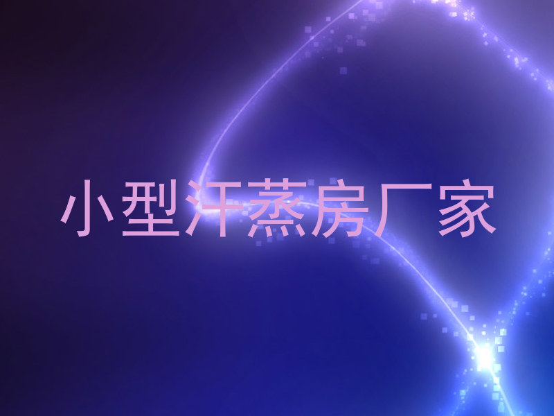 小型汗蒸房厂家