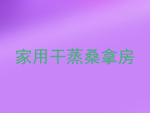 家用干蒸桑拿房