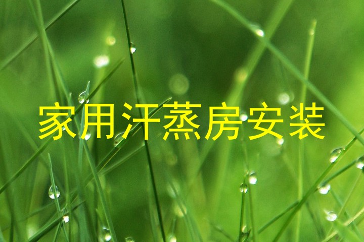 家用汗蒸房安装