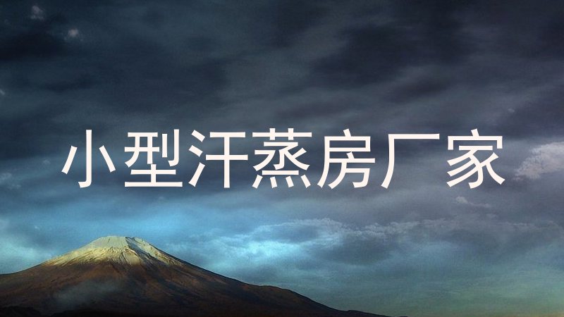 小型汗蒸房厂家