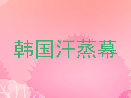 韩国汗蒸幕