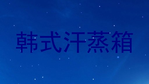 韩式汗蒸箱