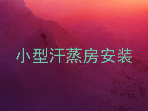 小型汗蒸房安装