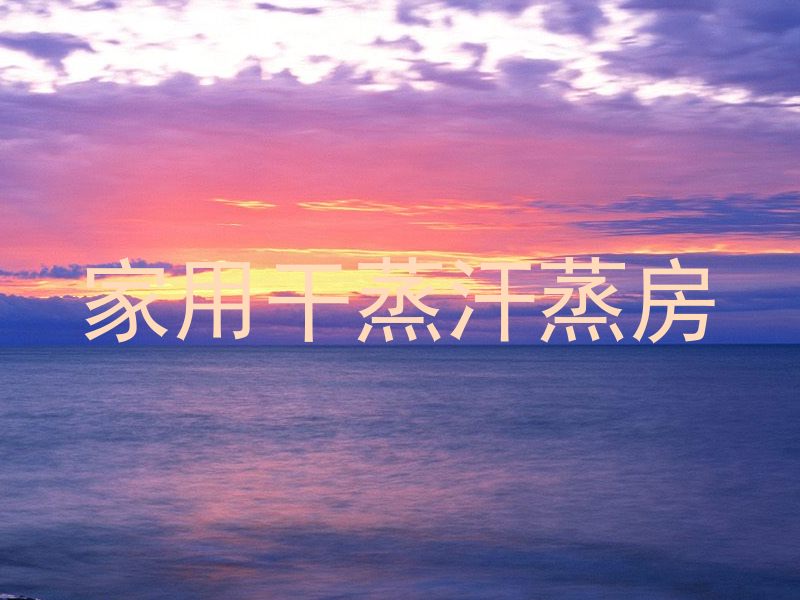家用干蒸汗蒸房