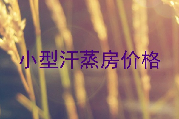 小型汗蒸房价格