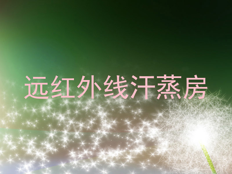 远红外线汗蒸房