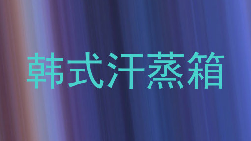韩式汗蒸箱