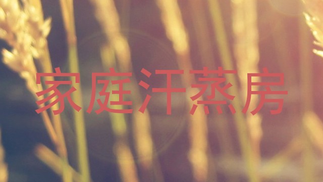 家庭汗蒸房
