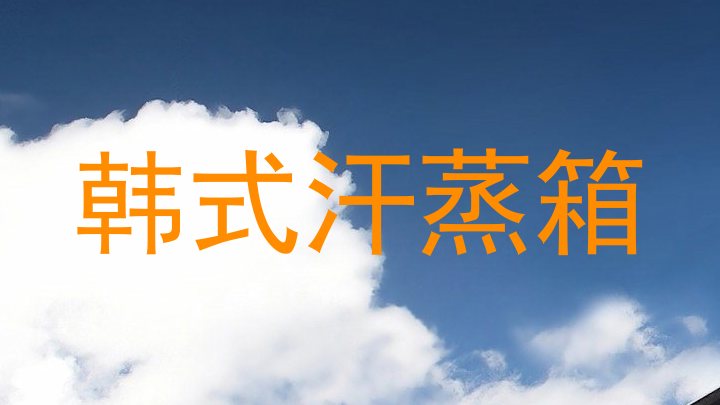 韩式汗蒸箱