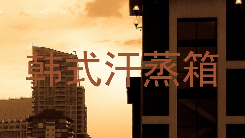 韩式汗蒸箱