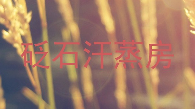 砭石汗蒸房