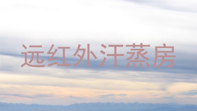 远红外汗蒸房