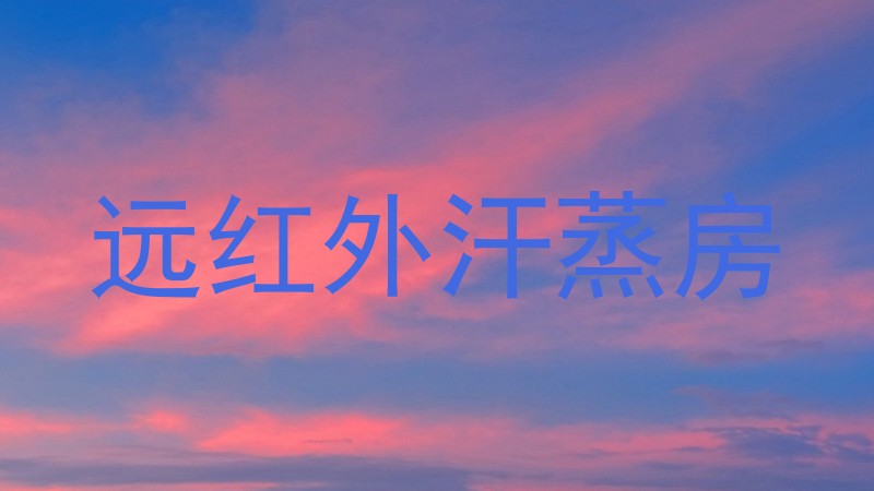 远红外汗蒸房