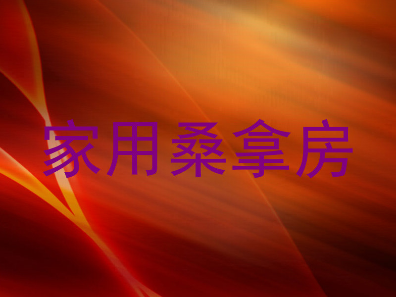 家用桑拿房