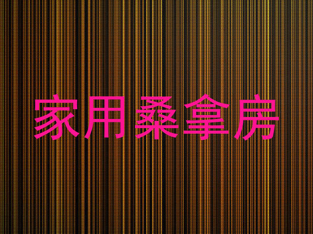 家用桑拿房