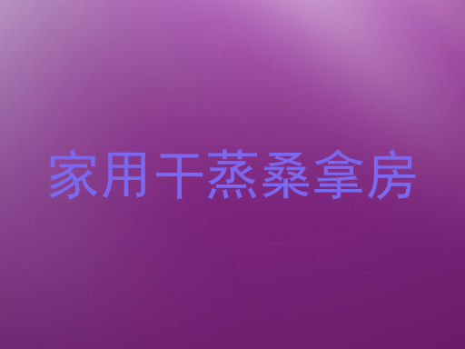 家用干蒸桑拿房