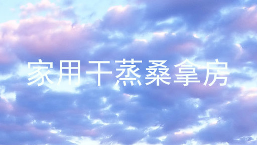 家用干蒸桑拿房