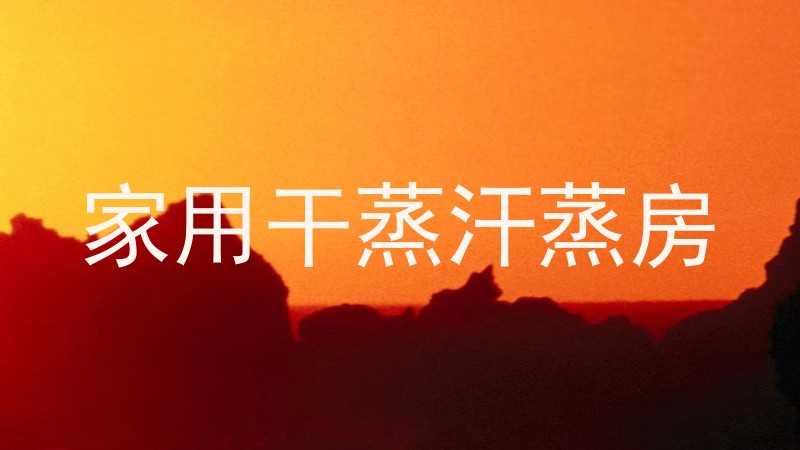 家用干蒸汗蒸房