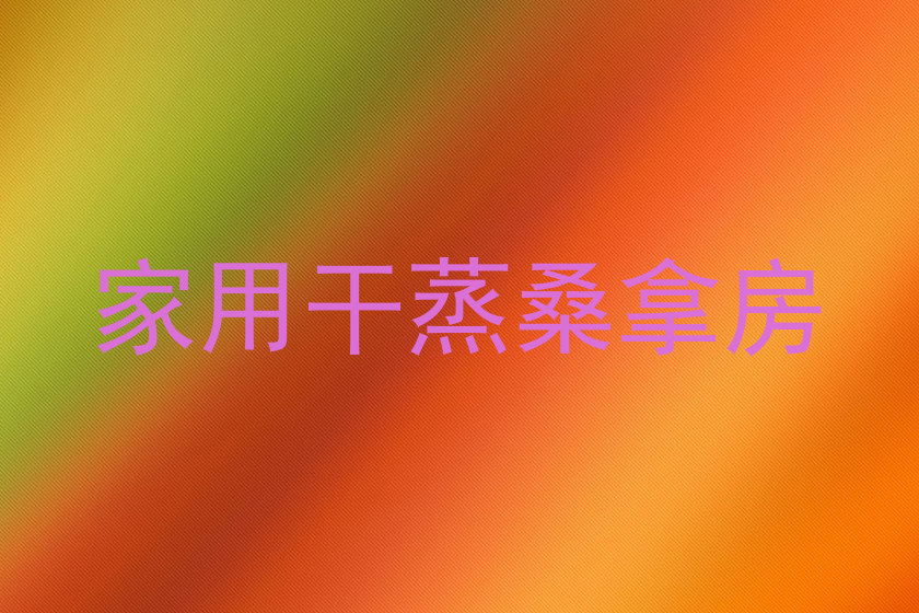 家用干蒸桑拿房