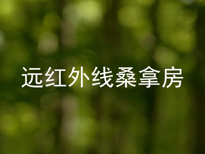 远红外线桑拿房