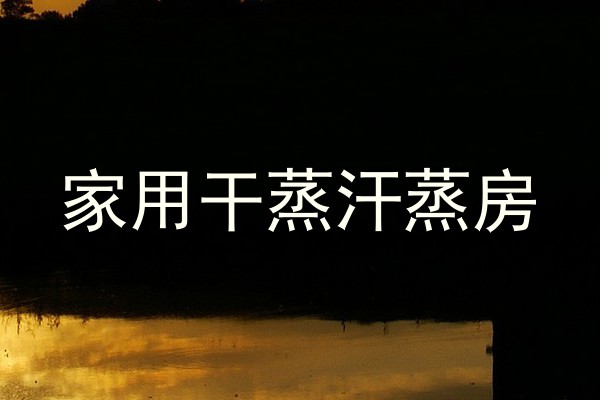 家用干蒸汗蒸房