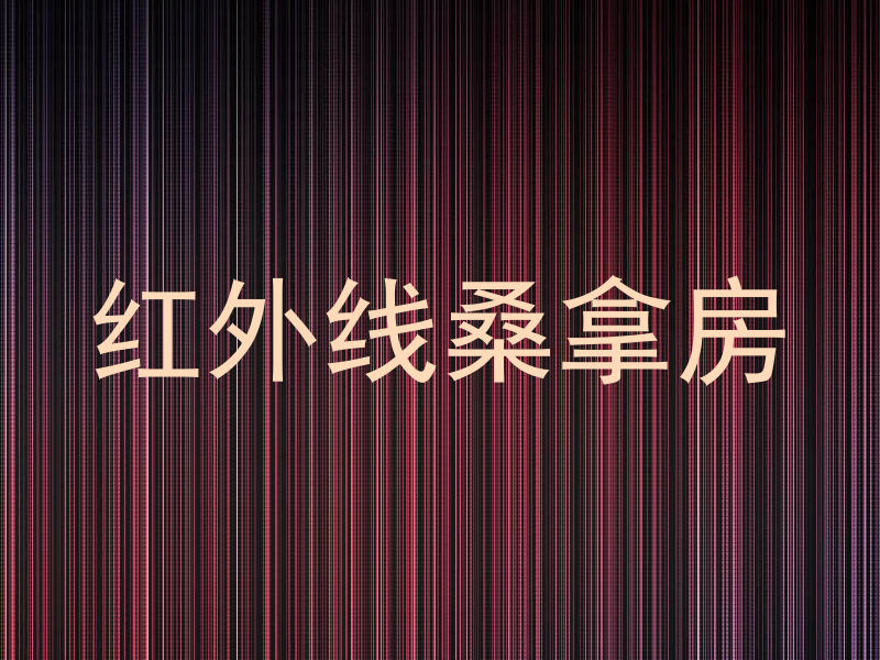 红外线桑拿房