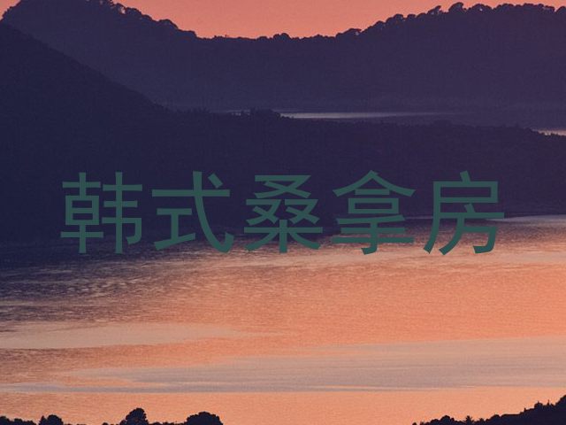 韩式桑拿房