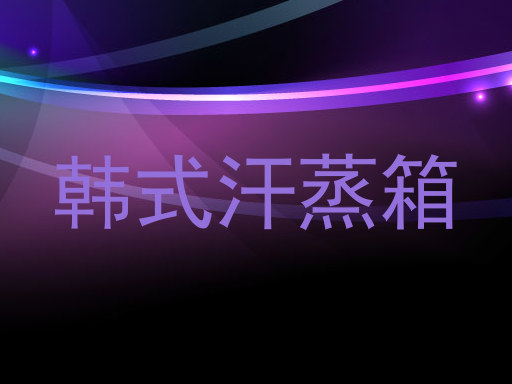 韩式汗蒸箱