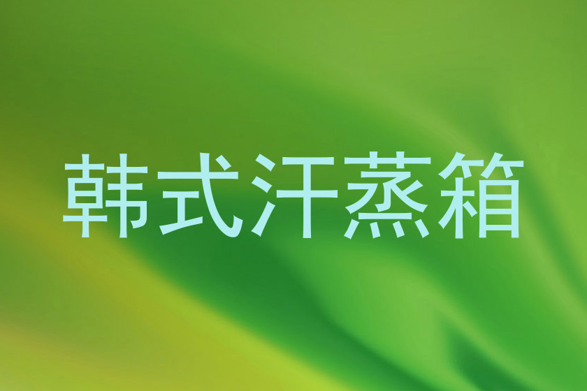 韩式汗蒸箱