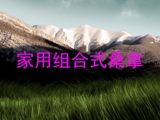 家用组合式桑拿
