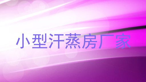小型汗蒸房厂家