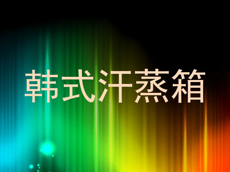 韩式汗蒸箱