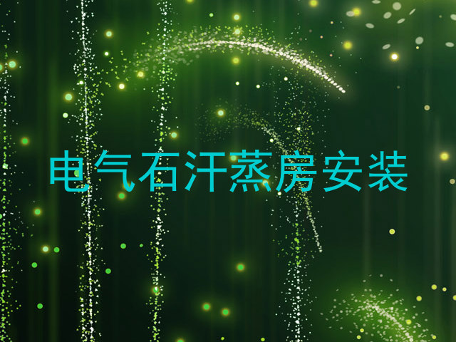 电气石汗蒸房安装