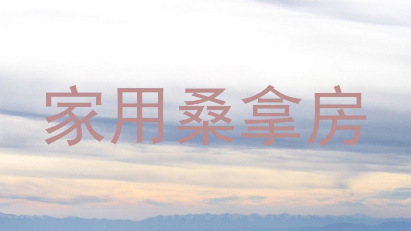 家用桑拿房