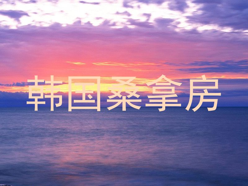 韩国桑拿房
