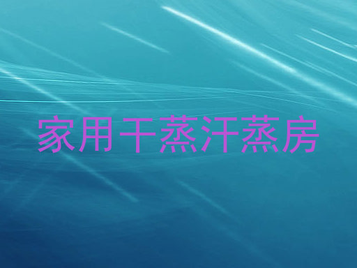 家用干蒸汗蒸房