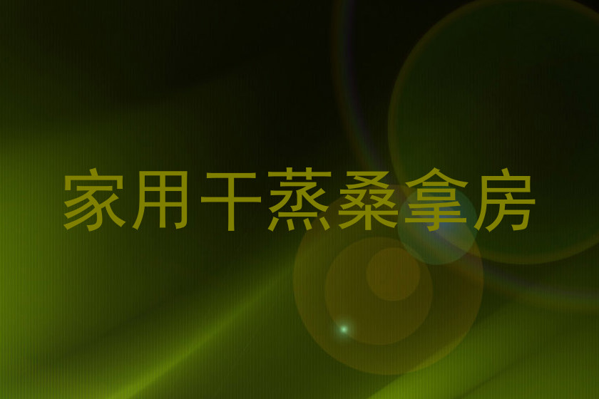 家用干蒸桑拿房