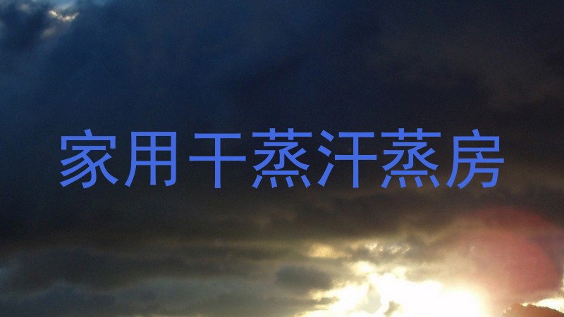 家用干蒸汗蒸房
