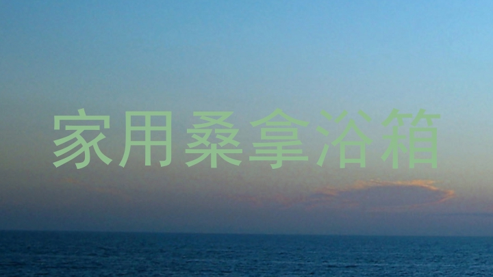 家用桑拿浴箱