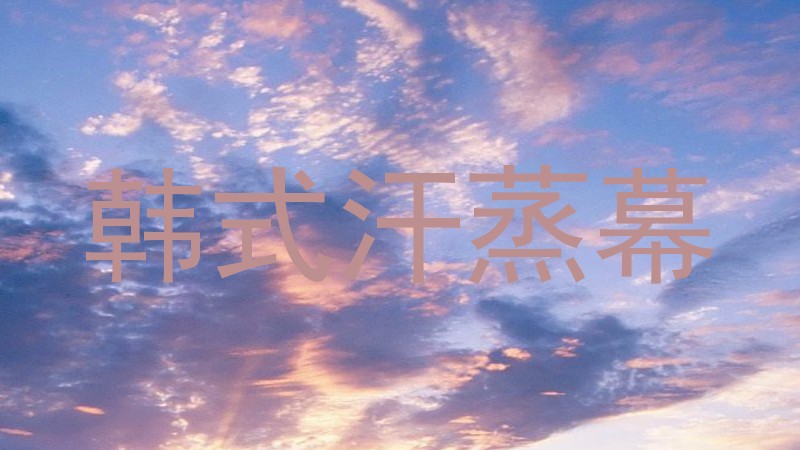 韩式汗蒸幕