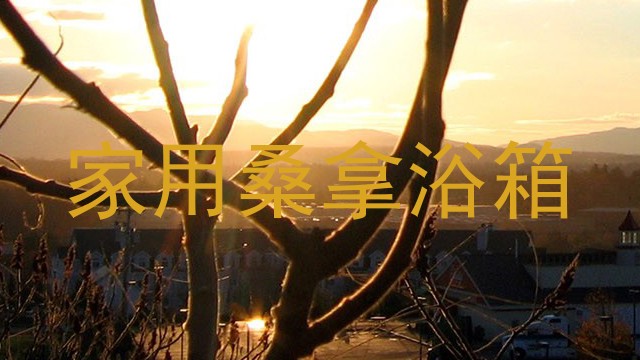家用桑拿浴箱
