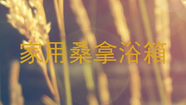 家用桑拿浴箱